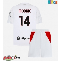Camiseta AC Milan Luka Modric #14 Visitante Equipación para niños 2026-27 manga corta (+ pantalones cortos)